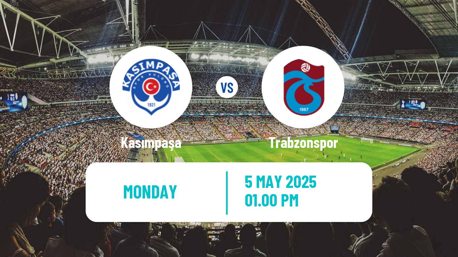 Soccer Turkish Super League Kasımpaşa - Trabzonspor