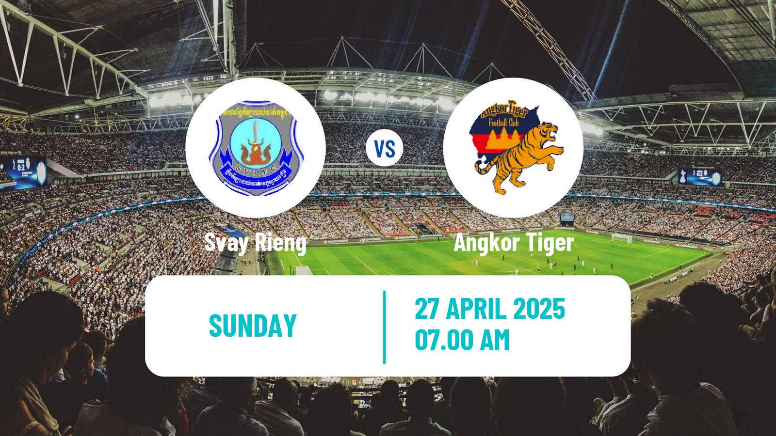 Soccer Cambodian CPL Svay Rieng - Angkor Tiger
