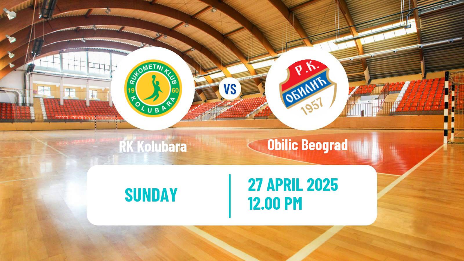 Handball Serbian Superliga Handball Kolubara - Obilic Beograd