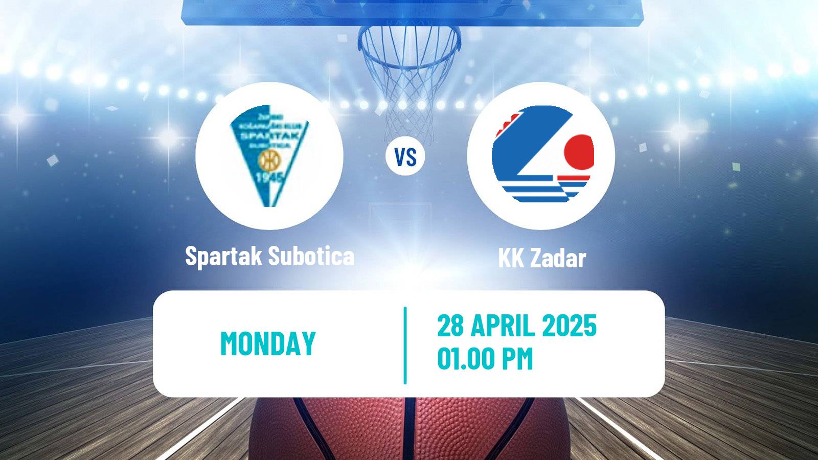 Basketball Adriatic League Spartak Subotica - KK Zadar