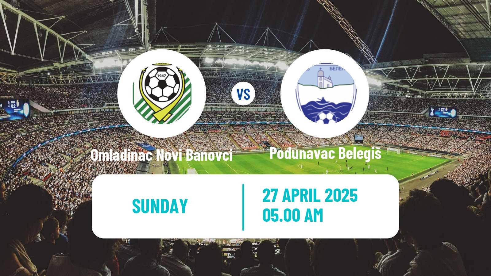 Football Serbian Srpska Liga - Vojvodina Omladinac Novi Banovci - Podunavac Belegiš