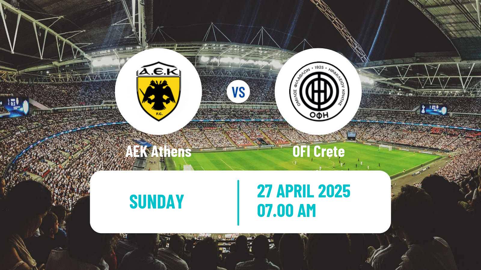 Soccer Greek Division A Women AEK Athens - OFI Crete