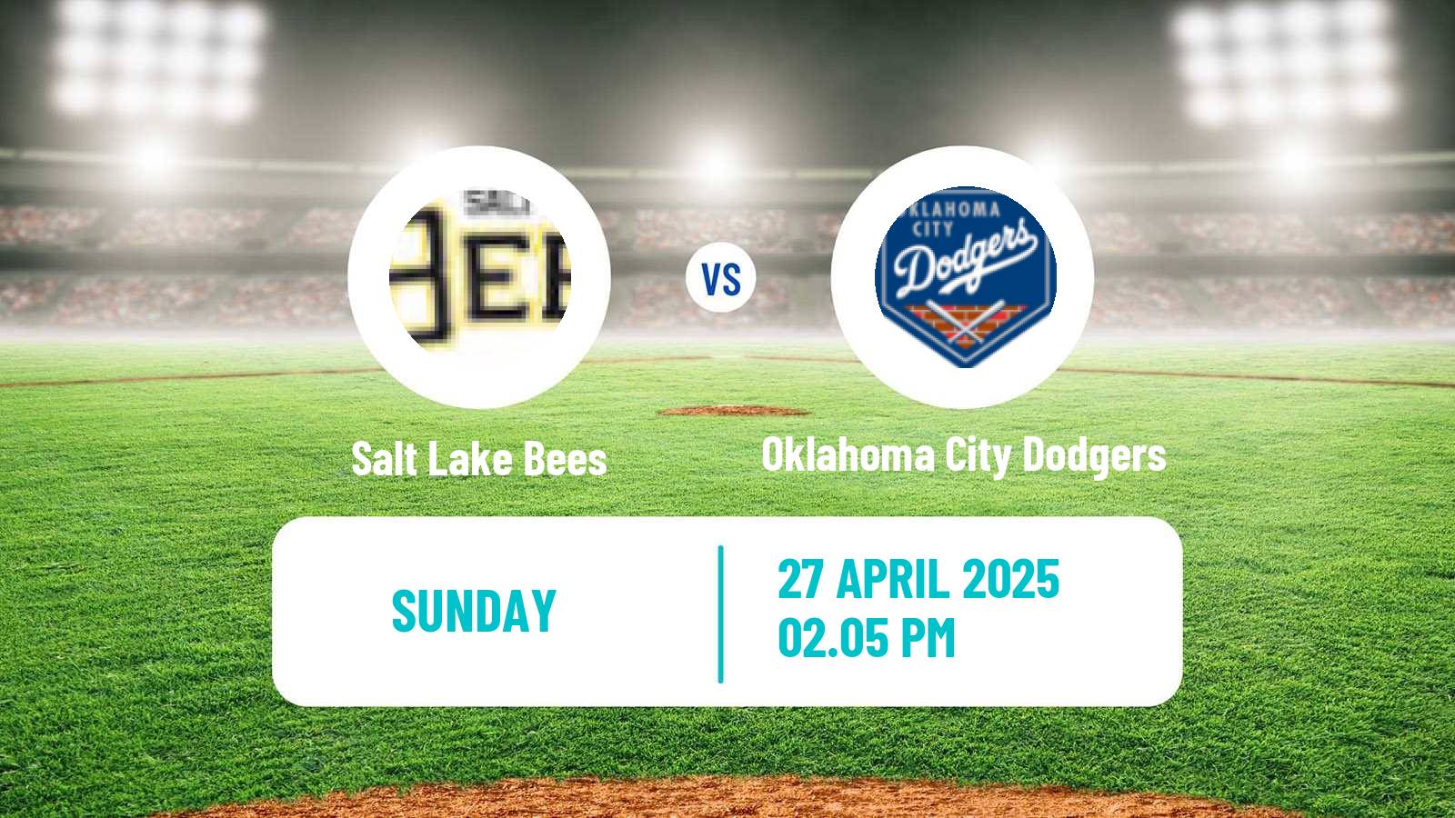 Baseball PCL Salt Lake Bees - Oklahoma City Dodgers