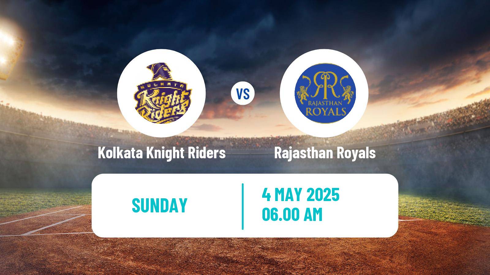 Cricket Indian Premier League Cricket Kolkata Knight Riders - Rajasthan Royals