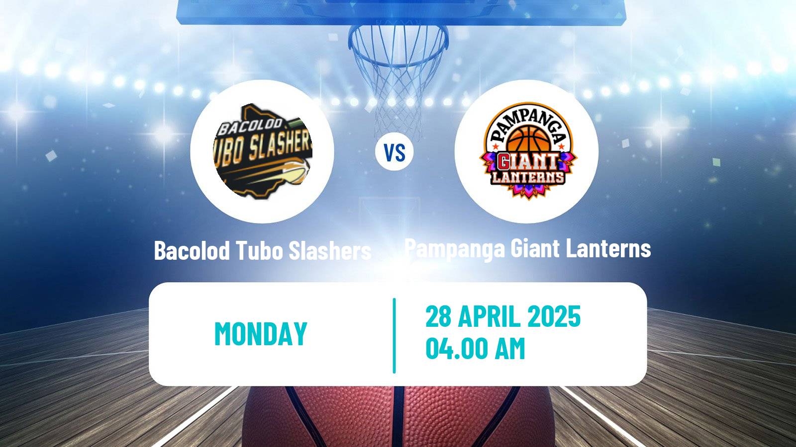 Basketball Philippines MBPL  Bacolod Tubo Slashers - Pampanga Giant Lanterns