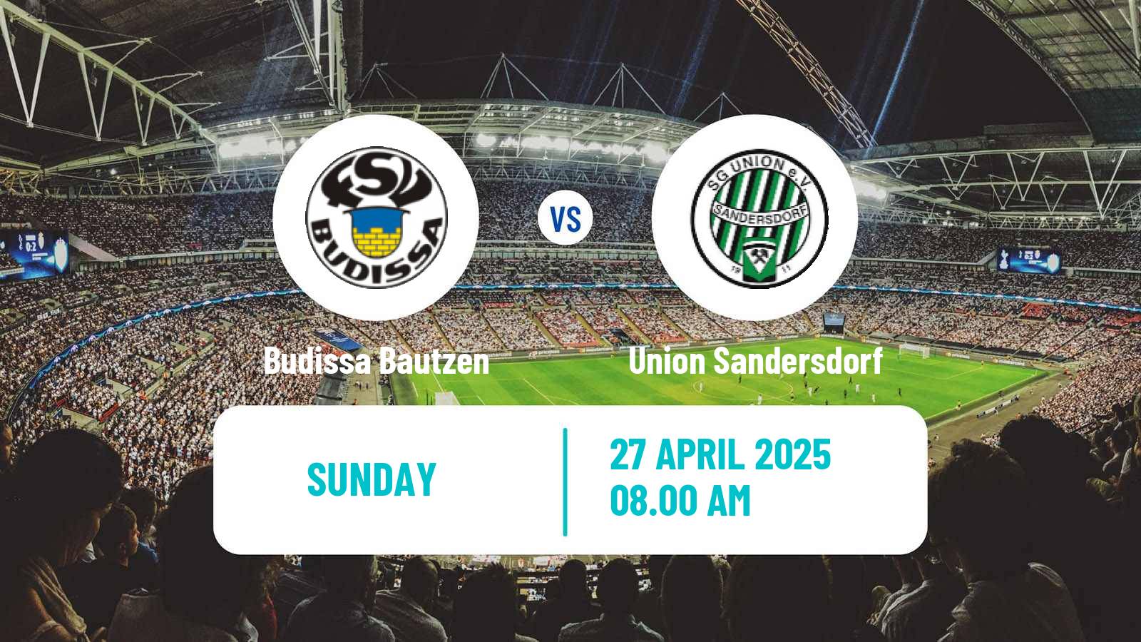 Soccer German Oberliga NOFV- Süd Budissa Bautzen - Union Sandersdorf