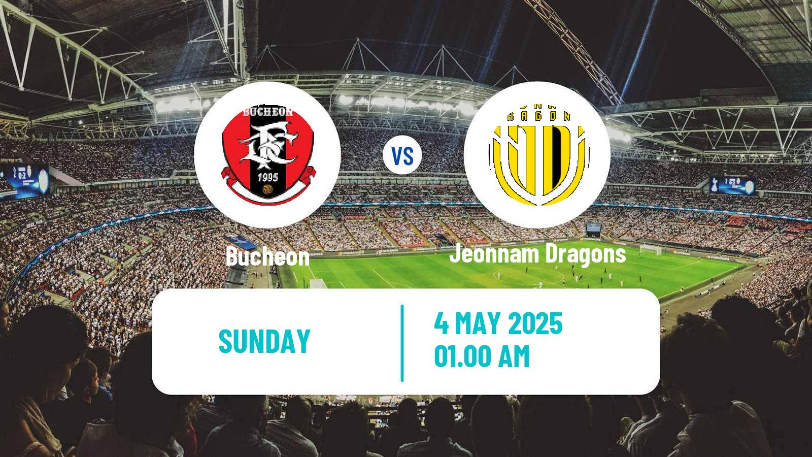 Soccer South Korean K-League 2 Bucheon - Jeonnam Dragons