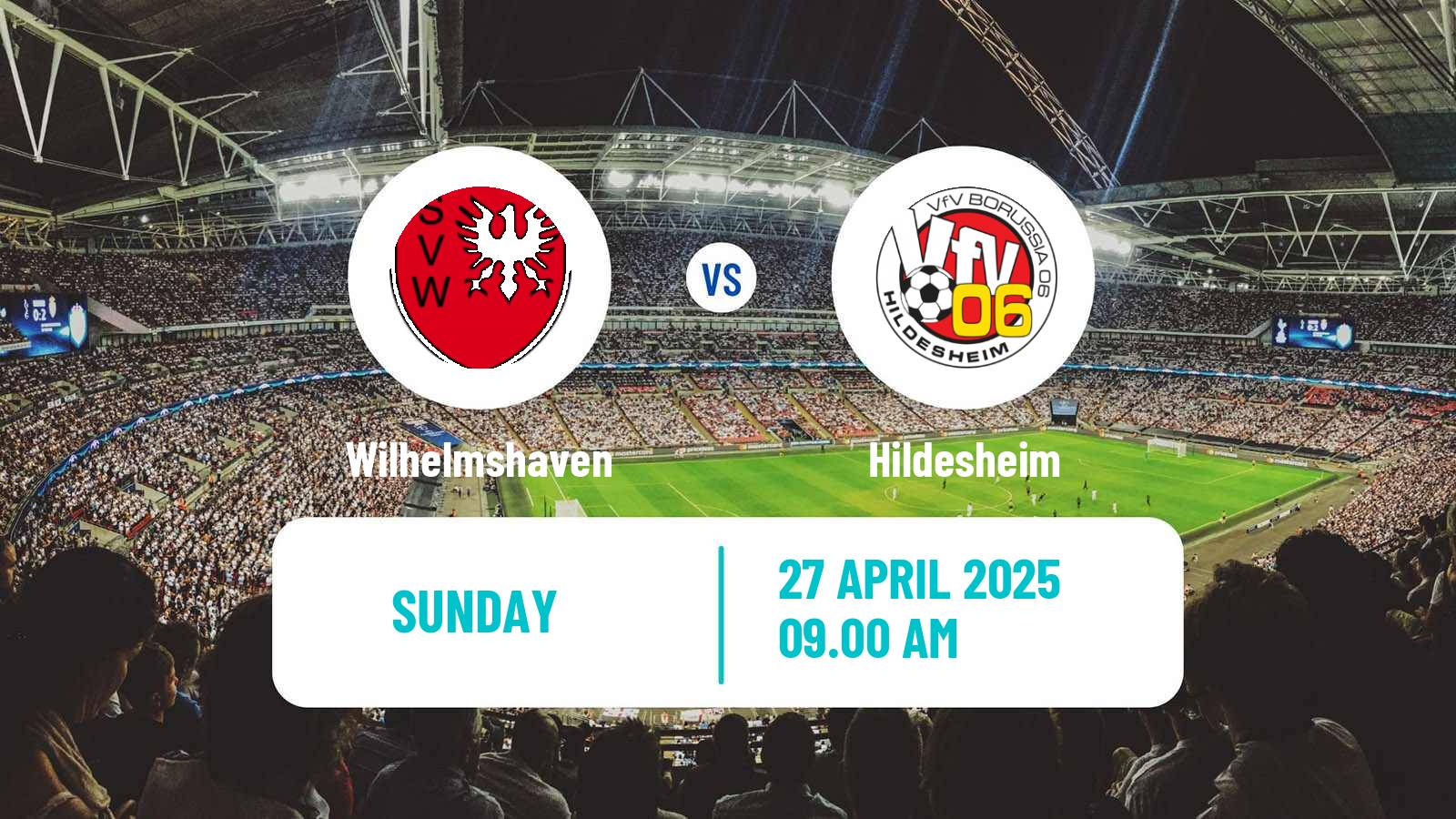 Soccer German Oberliga Niedersachsen Wilhelmshaven - Hildesheim