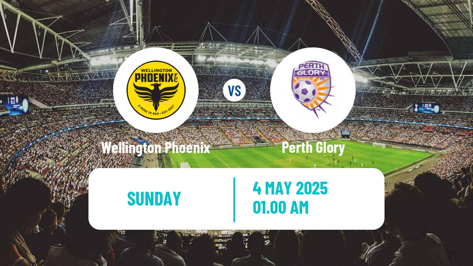Soccer Australian A-League Wellington Phoenix - Perth Glory