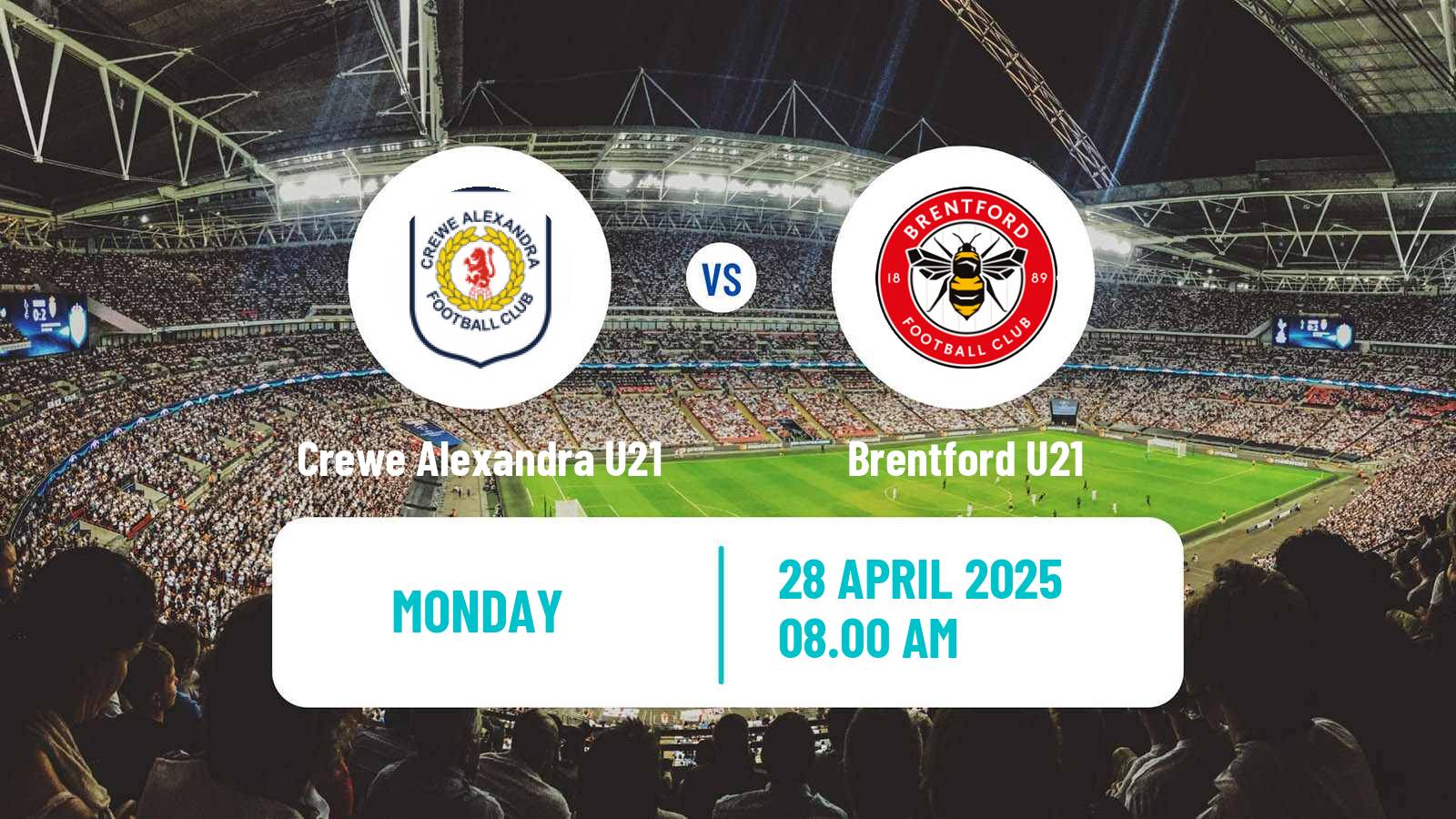Soccer English Professional Development League Crewe Alexandra U21 - Brentford U21