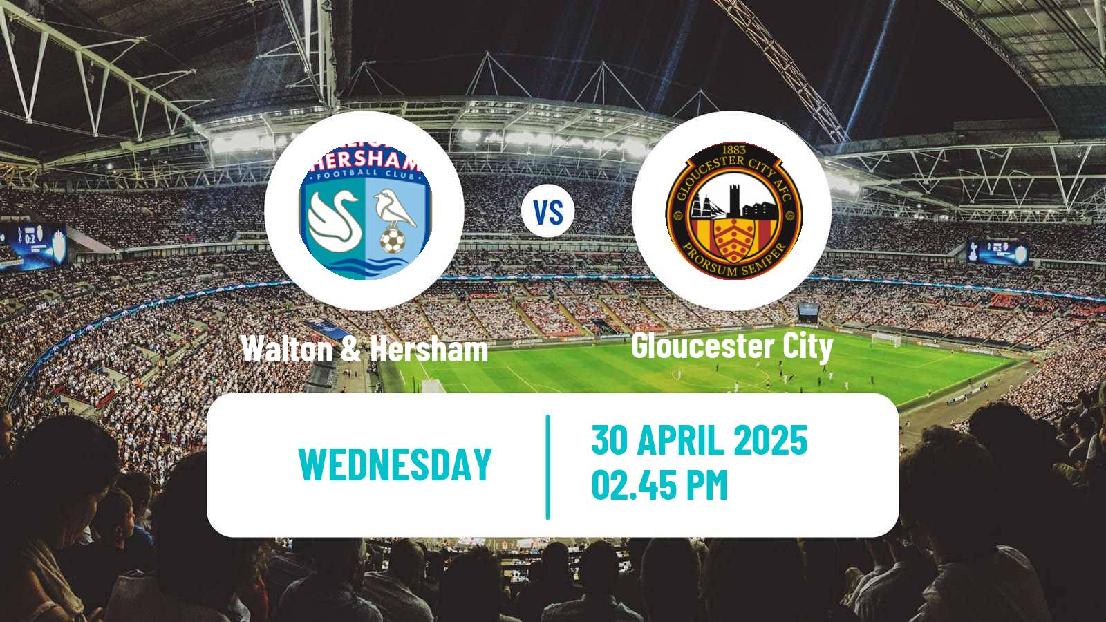 Soccer English Southern League South Division Walton & Hersham - Gloucester City