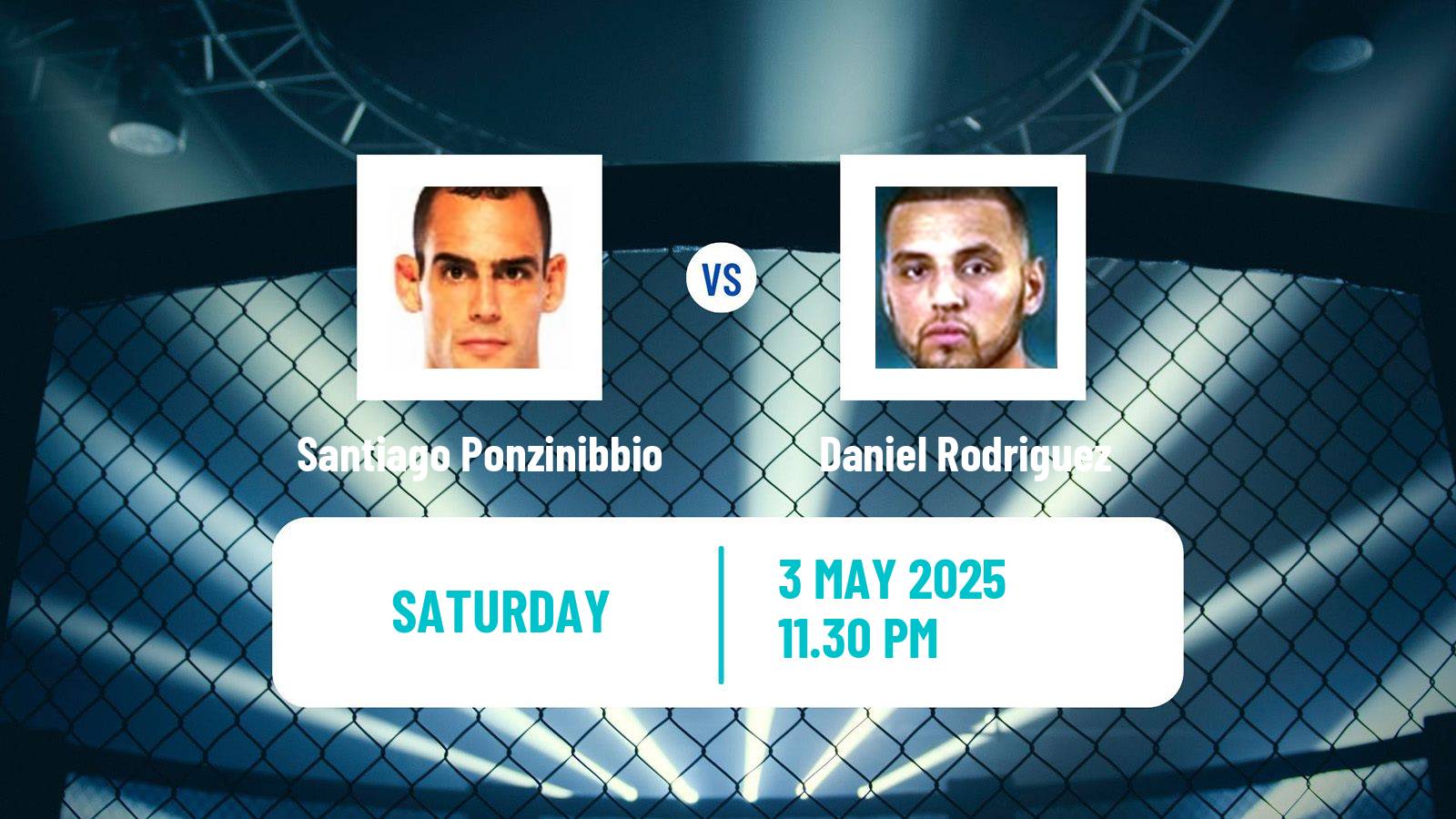 MMA Welterweight UFC Men Santiago Ponzinibbio - Daniel Rodriguez