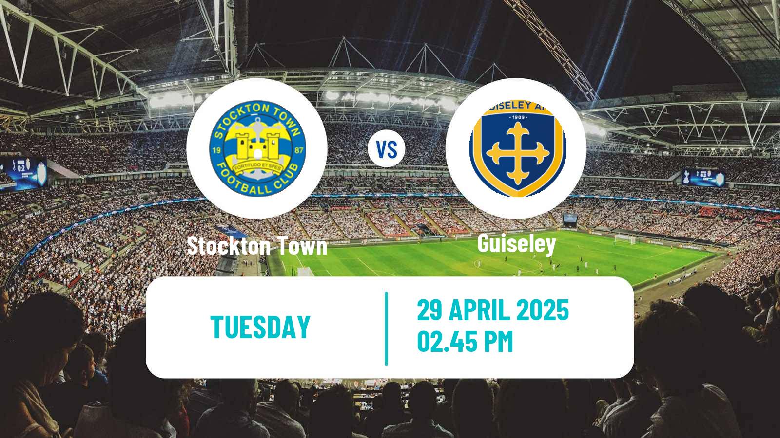 Soccer English NPL Premier Division Stockton Town - Guiseley