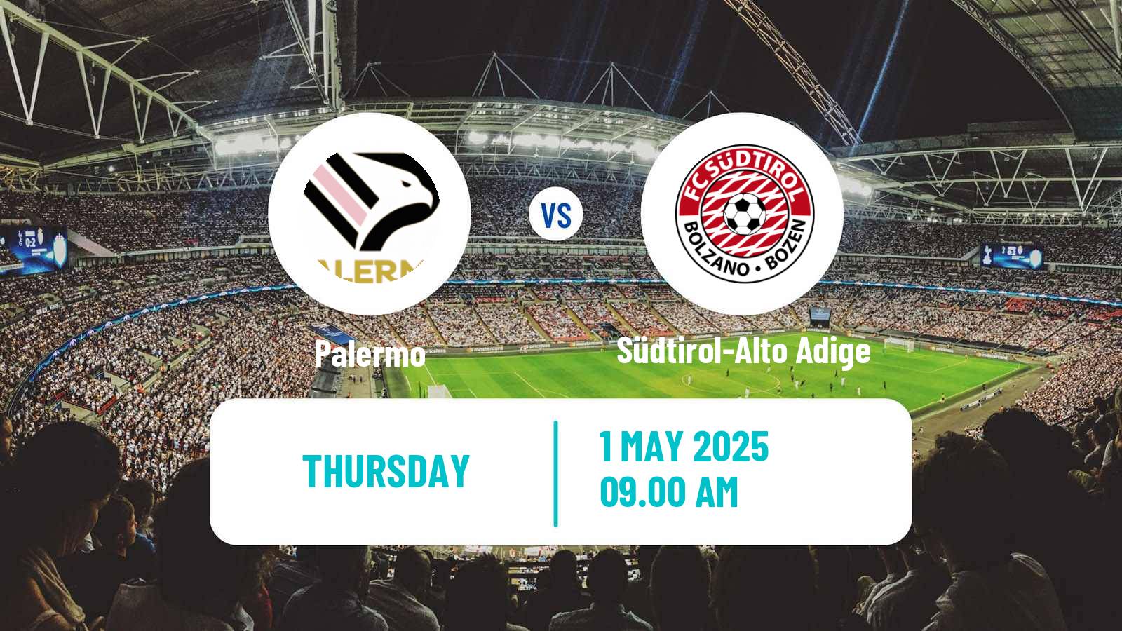 Football Italian Serie B Palermo - Südtirol-Alto Adige
