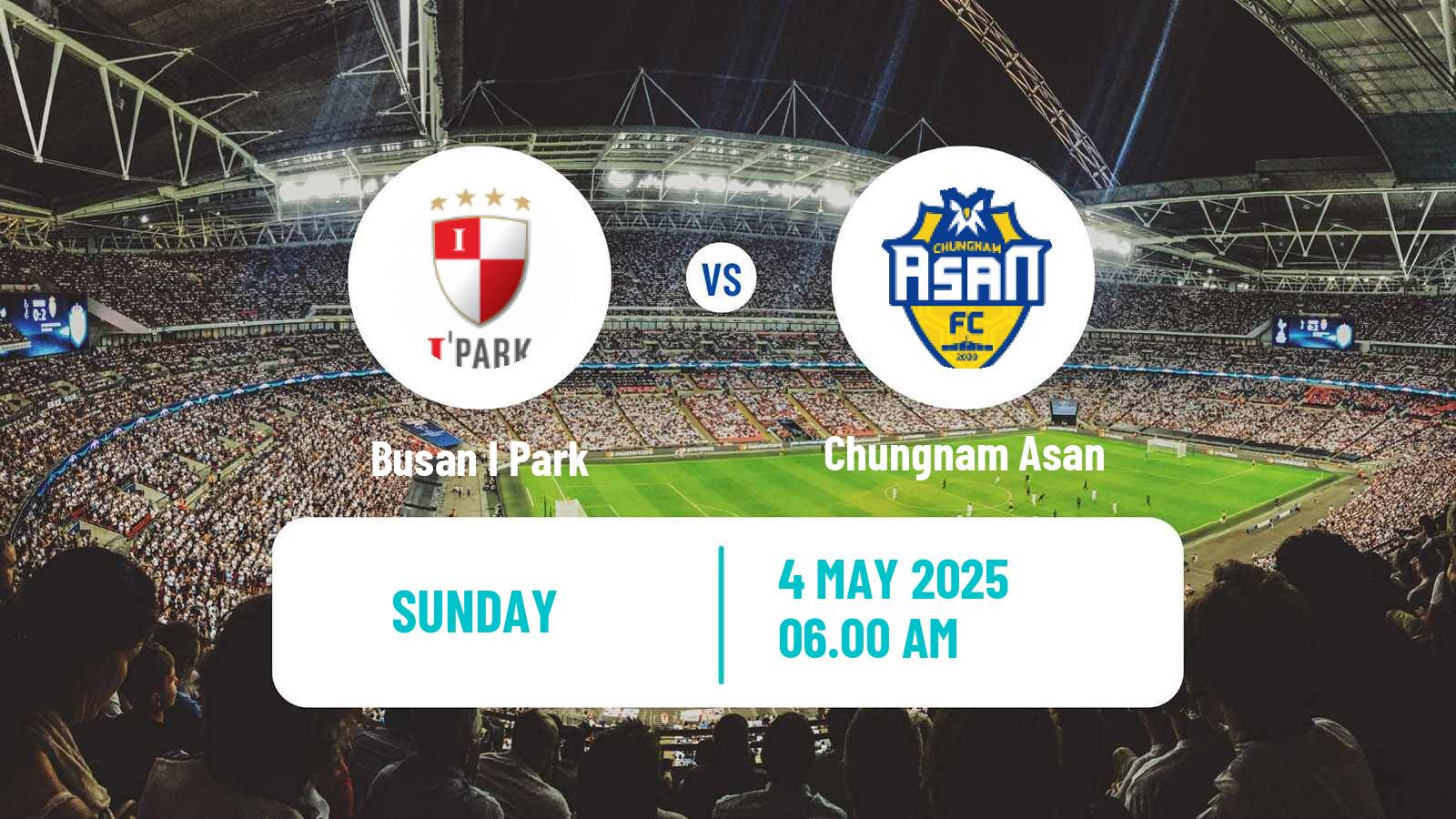 Soccer South Korean K-League 2 Busan I Park - Chungnam Asan