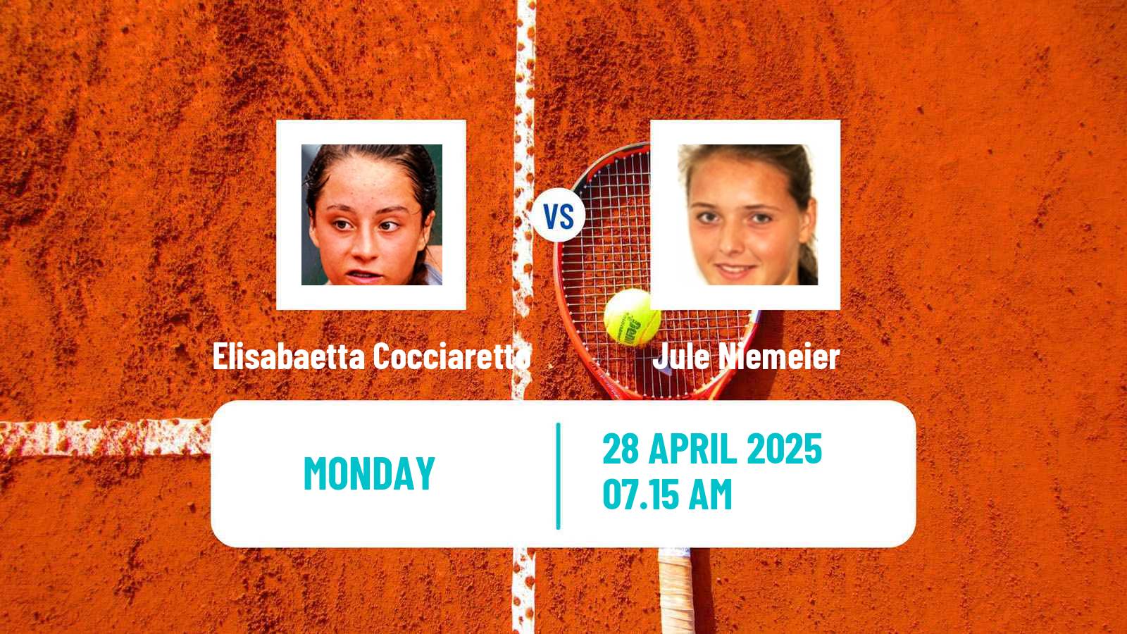 Tennis Vic Challenger Women Elisabaetta Cocciaretto - Jule Niemeier