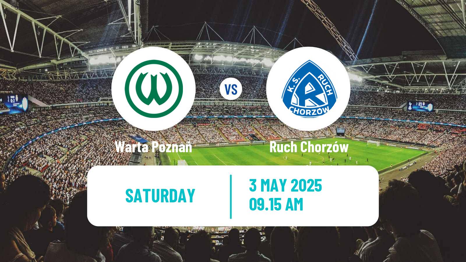 Soccer Polish Division 1 Warta Poznań - Ruch Chorzów