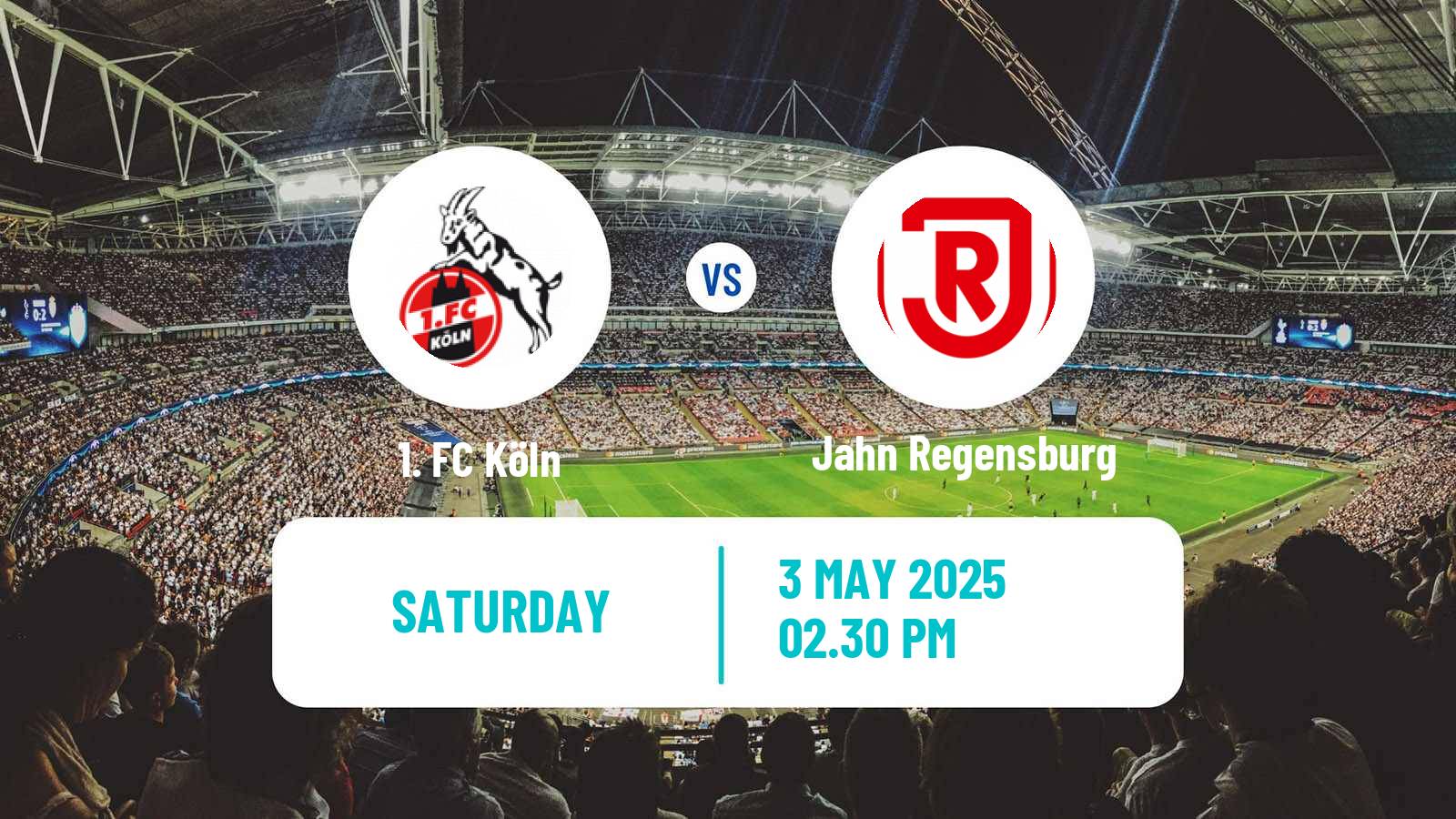 Soccer German 2 Bundesliga Köln - Jahn Regensburg