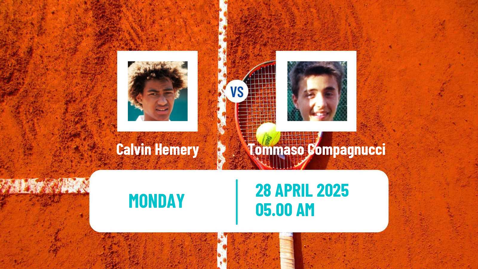 Tennis Aix En Provence Challenger Men 2025 Calvin Hemery - Tommaso Compagnucci