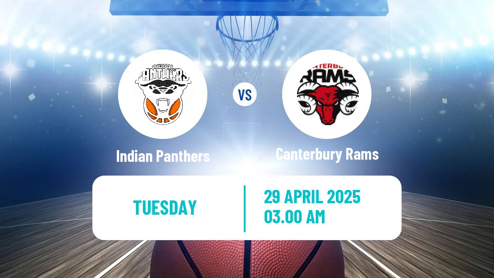 Basketball New Zealand NBL Indian Panthers - Canterbury Rams