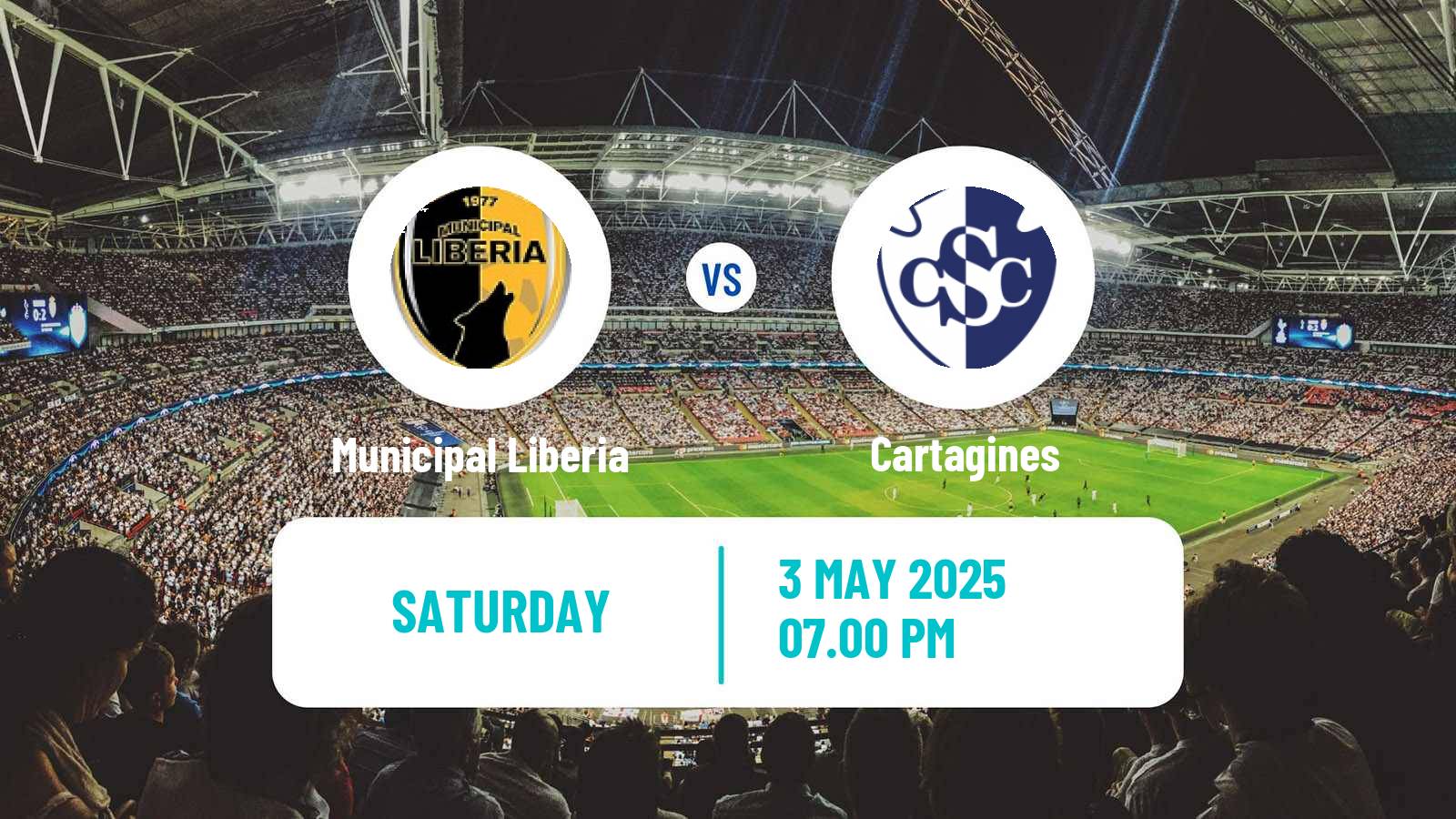 Soccer Costa Rican Primera Division Municipal Liberia - Cartagines
