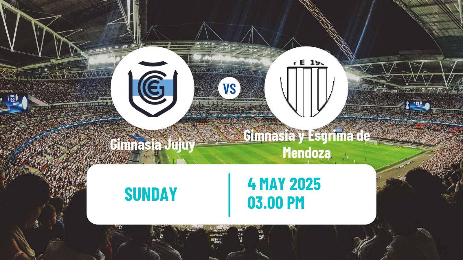 Soccer Argentinian Primera Nacional Gimnasia Jujuy - Gimnasia y Esgrima de Mendoza