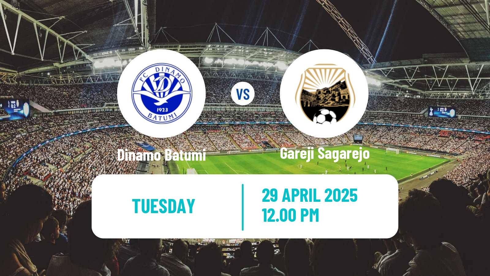 Football Georgian Erovnuli Liga Dinamo Batumi - Gareji Sagarejo