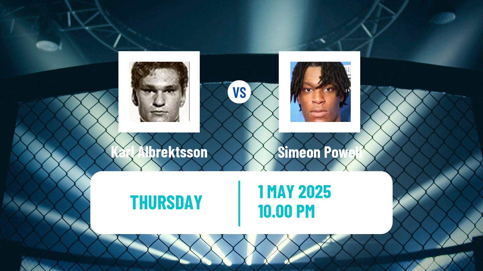 MMA Light Heavyweight Pfl Tournament Men Karl Albrektsson - Simeon Powell