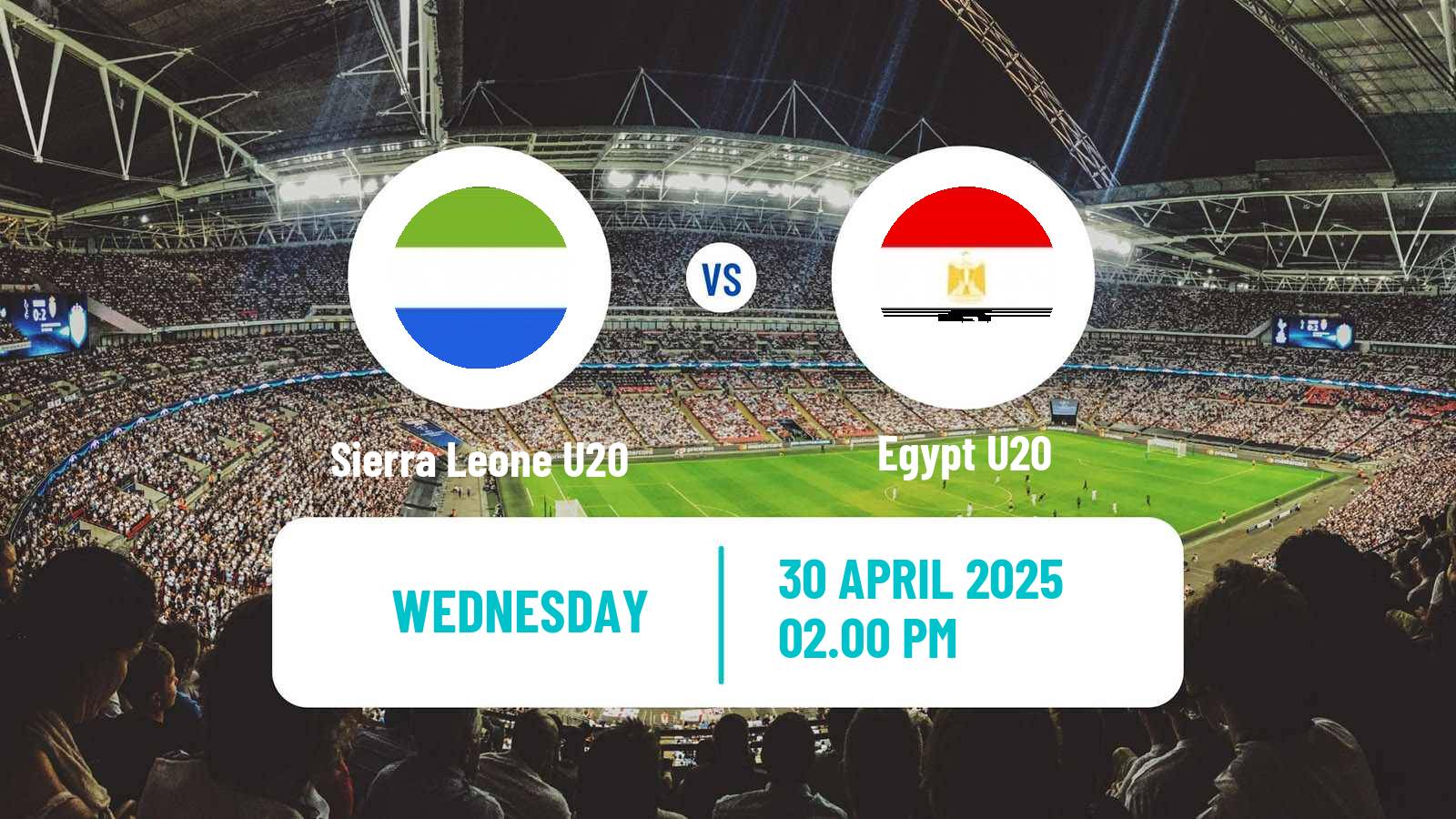 Soccer Africa Cup of Nations U20 Sierra Leone U20 - Egypt U20