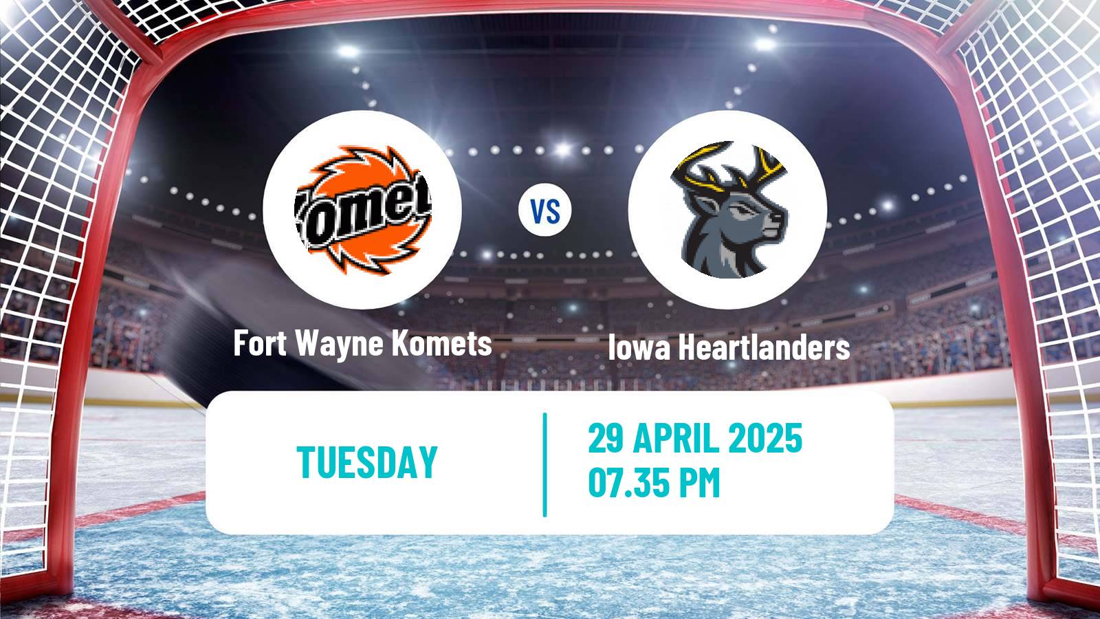 Hockey ECHL Fort Wayne Komets - Iowa Heartlanders