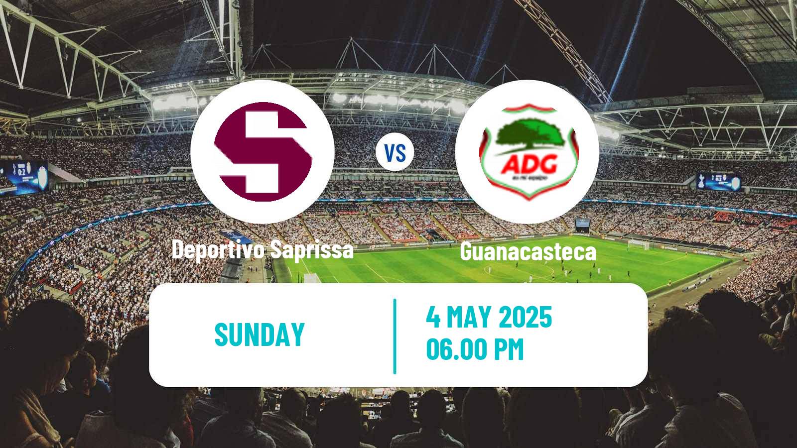 Football Costa Rican Primera Division Deportivo Saprissa - Guanacasteca