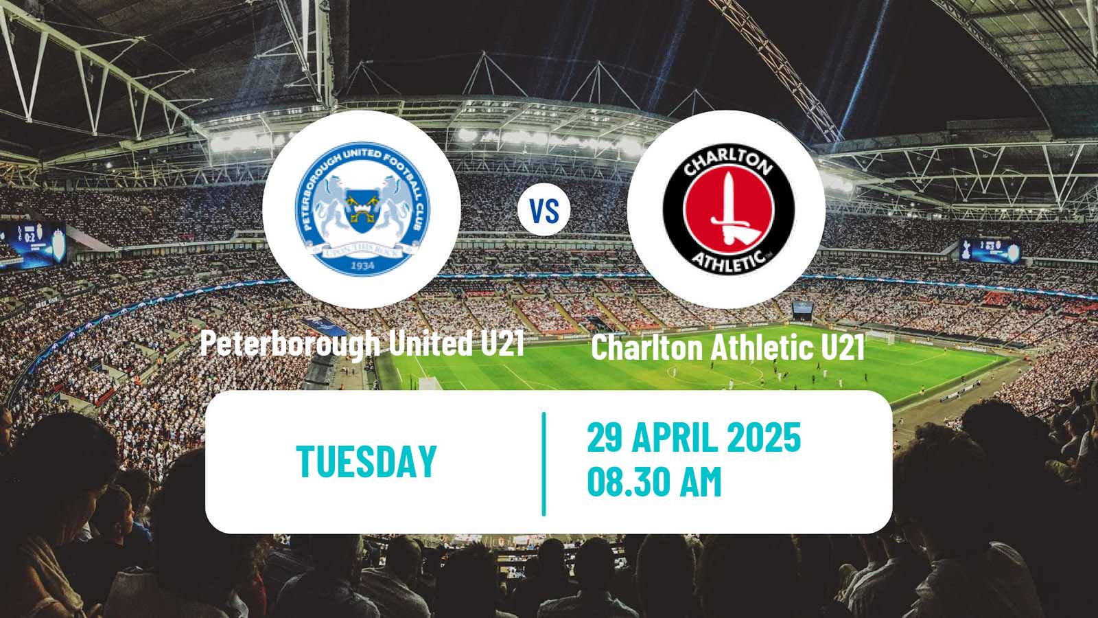 Soccer English Professional Development League Peterborough United U21 - Charlton Athletic U21