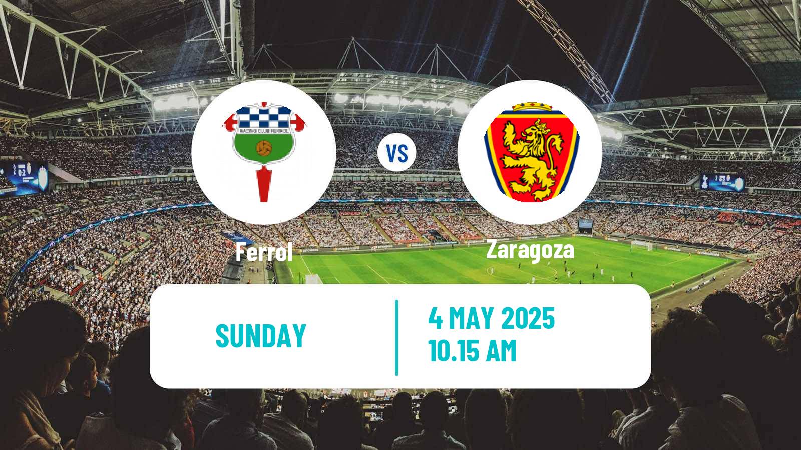 Soccer Spanish LaLiga2 Ferrol - Zaragoza