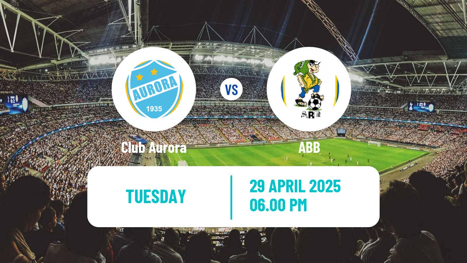 Soccer Bolivian League Cup Aurora - ABB