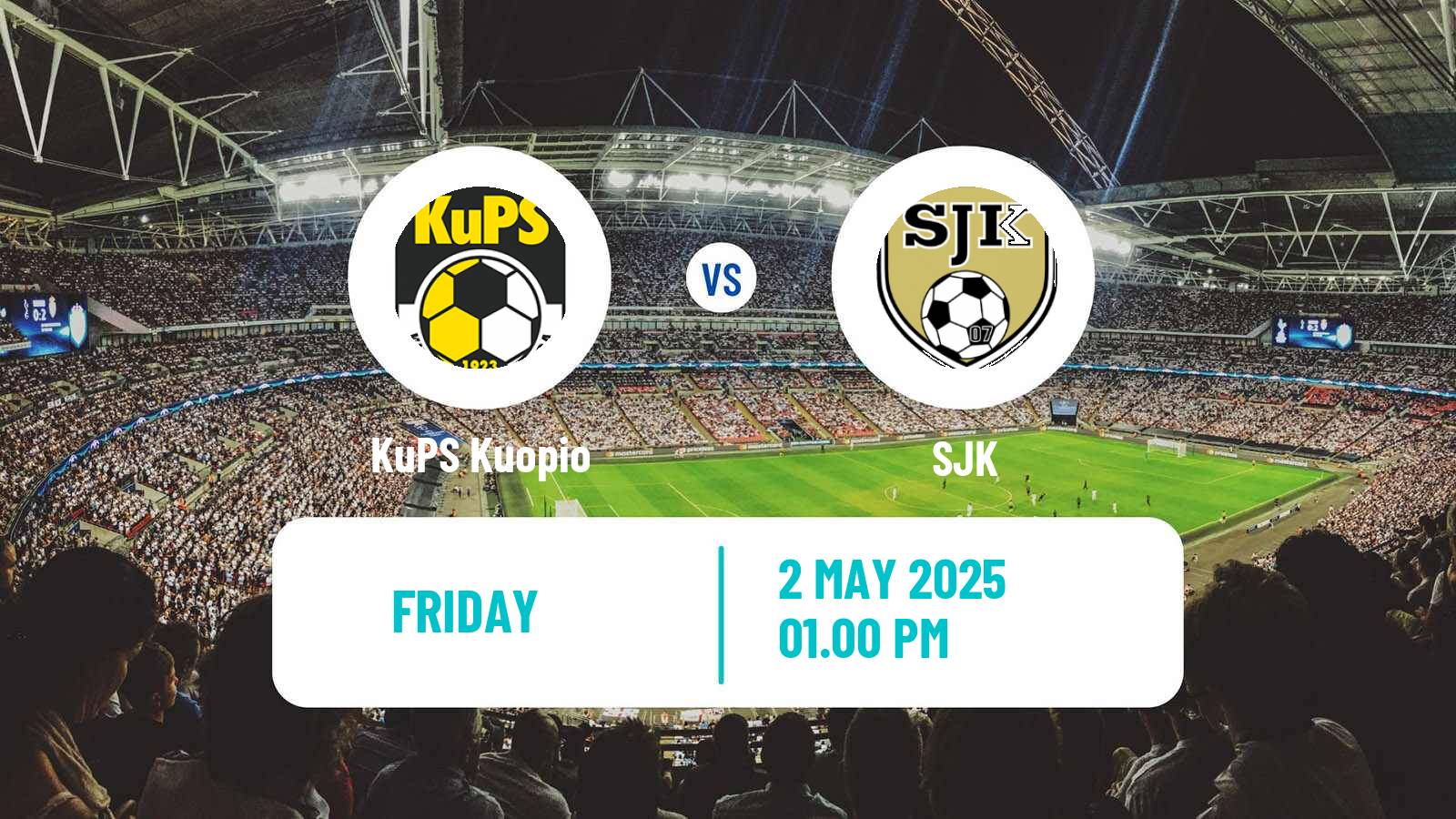 Soccer Finnish Veikkausliiga KuPS Kuopio - SJK
