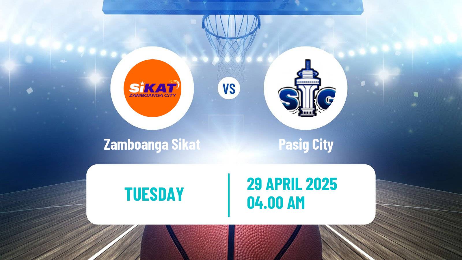 Basketball Philippines MBPL  Zamboanga Sikat - Pasig City