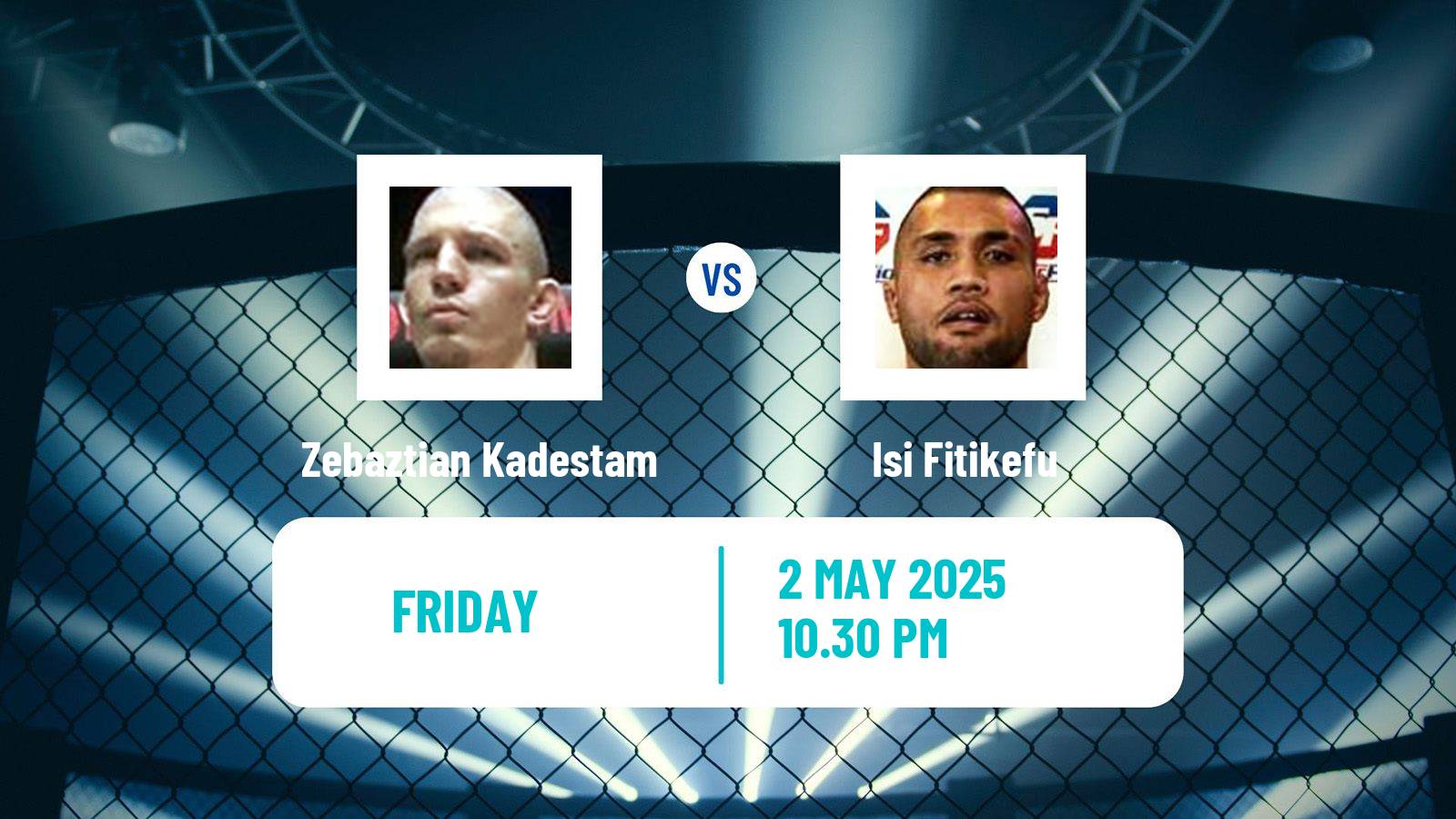 MMA Welterweight One Championship Men Zebaztian Kadestam - Isi Fitikefu