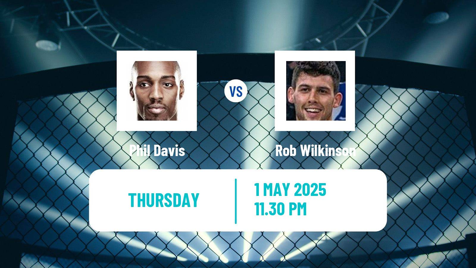 MMA Light Heavyweight Pfl Tournament Men Phil Davis - Rob Wilkinson