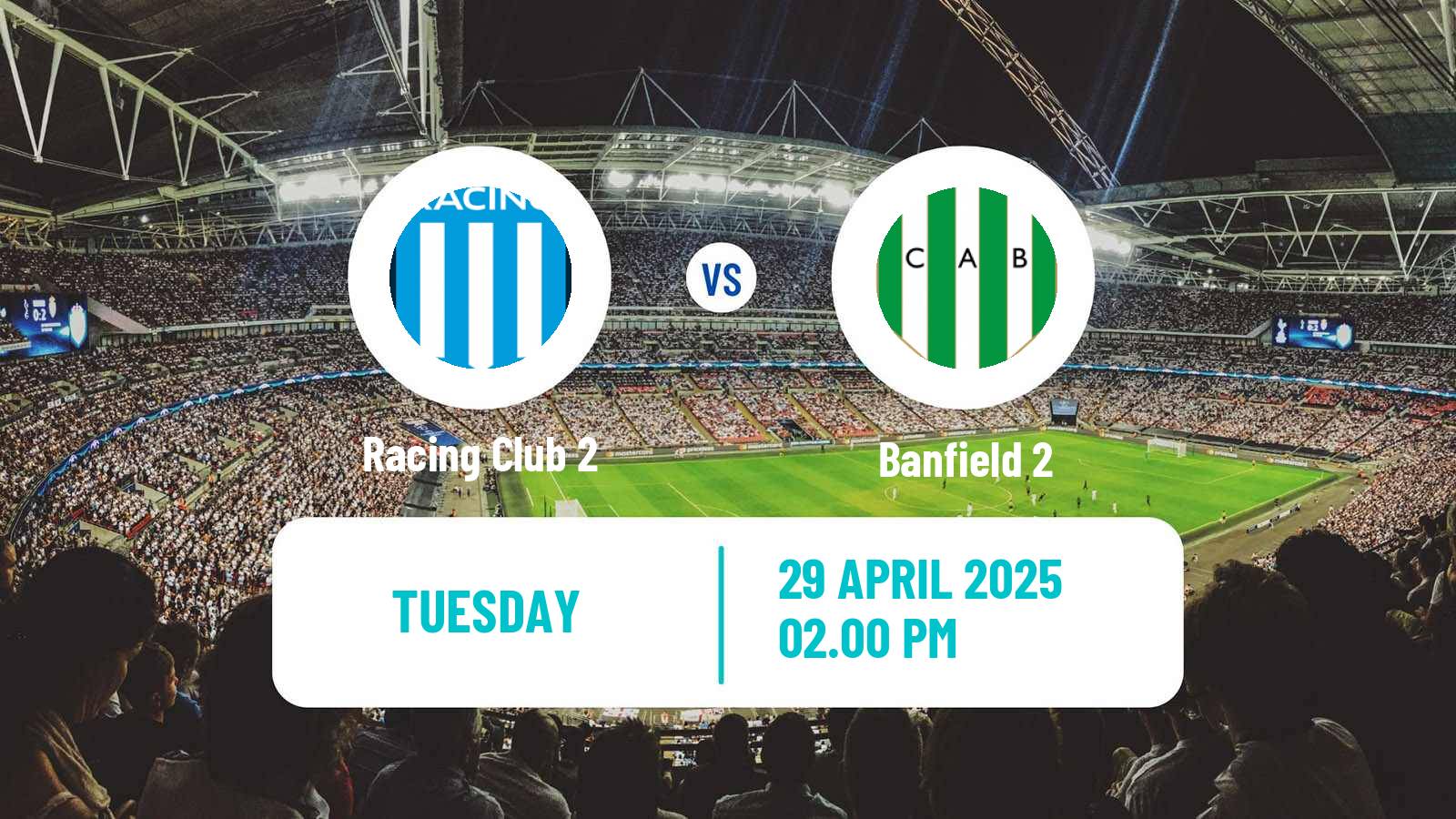 Soccer Argentinian Reserve League Racing Club 2 - Banfield 2