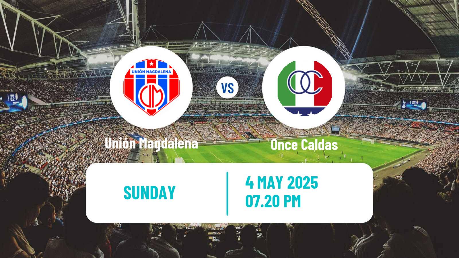 Football Colombian Primera A Unión Magdalena - Once Caldas
