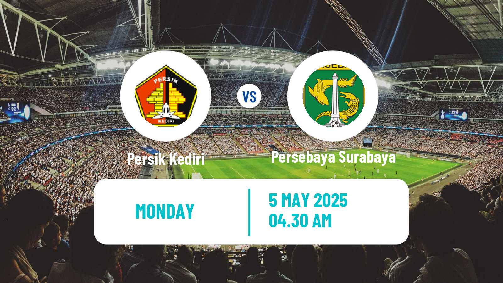 Soccer Indonesian Liga 1 Persik Kediri - Persebaya Surabaya