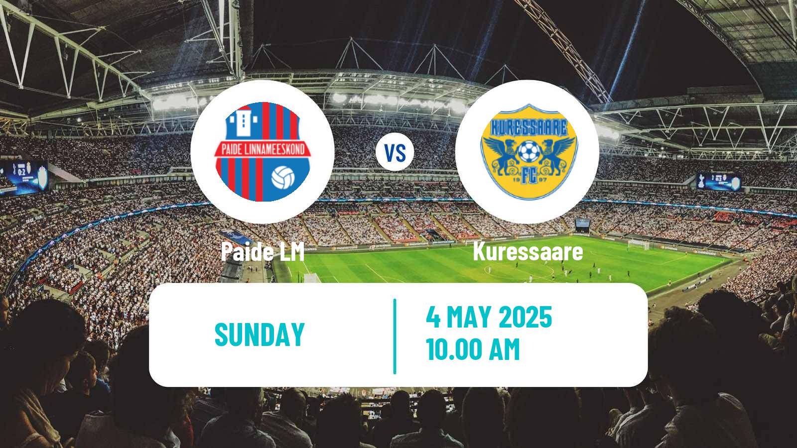 Football Estonian Meistriliiga Paide LM - Kuressaare