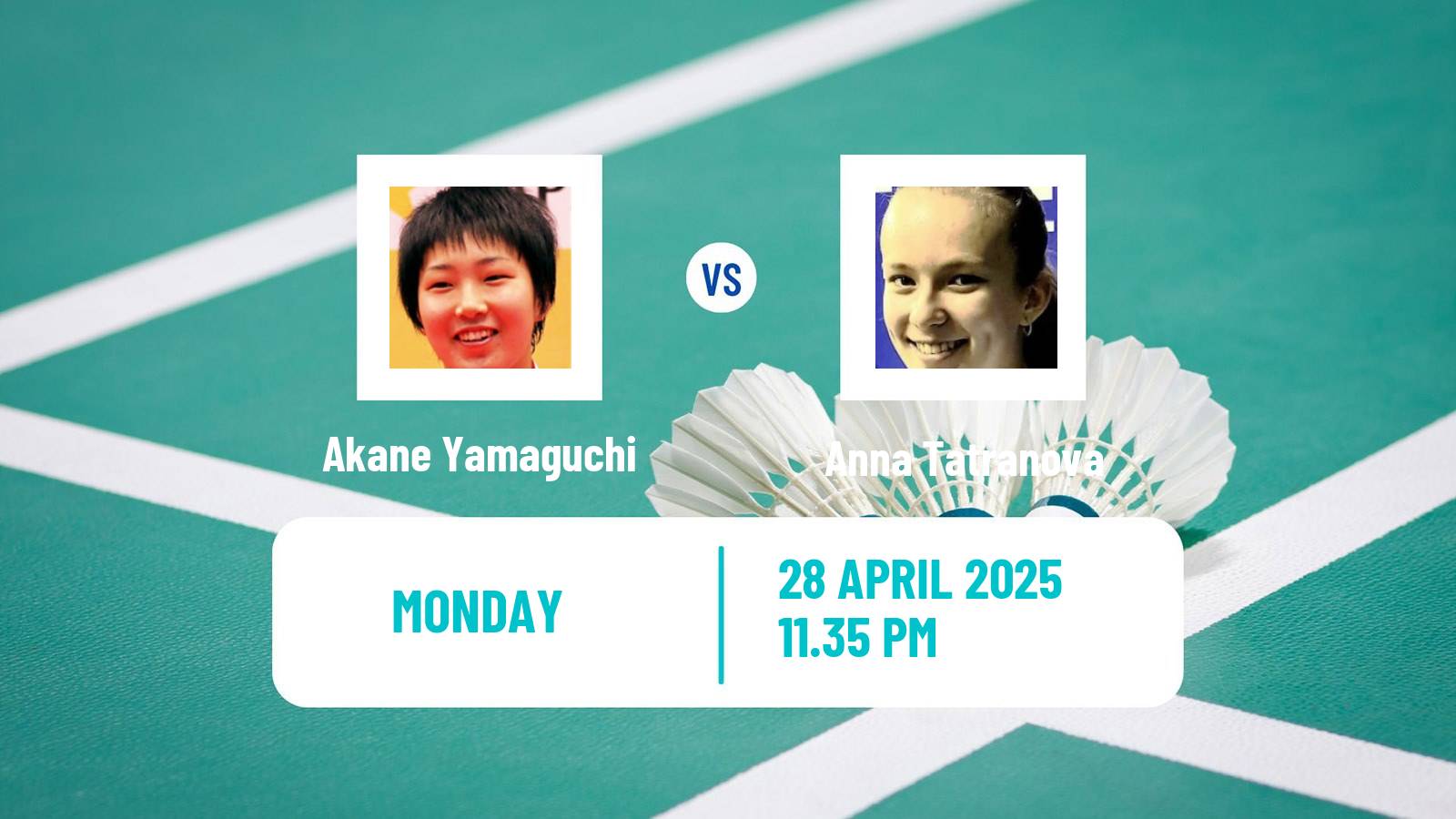 Badminton BWF Sudirman Cup Women Akane Yamaguchi - Anna Tatranova