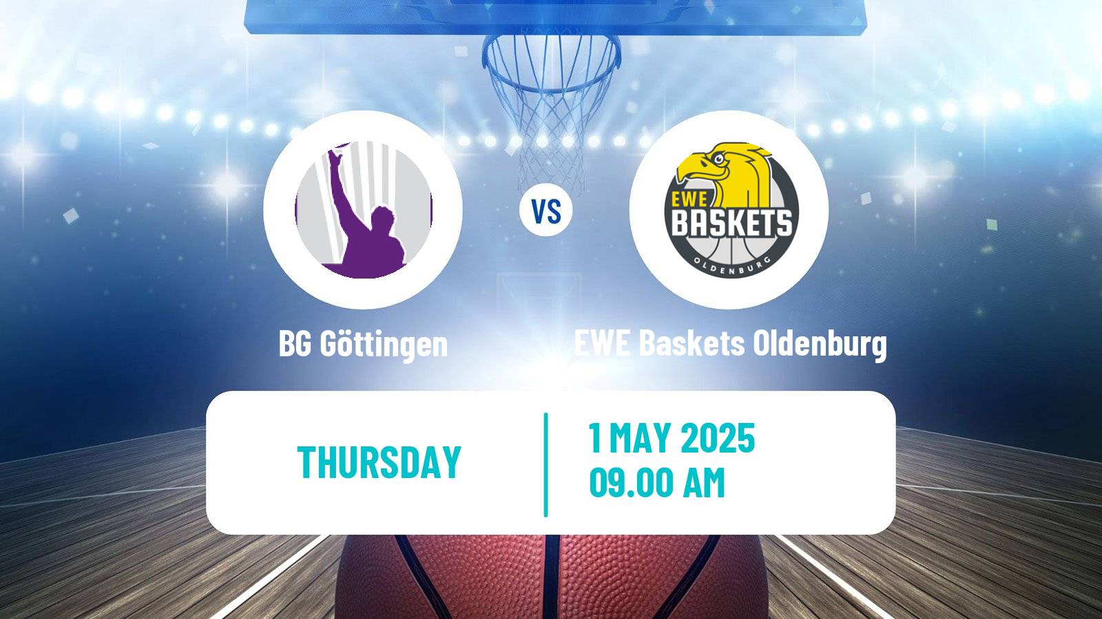 Basketball German BBL BG Göttingen - EWE Baskets Oldenburg