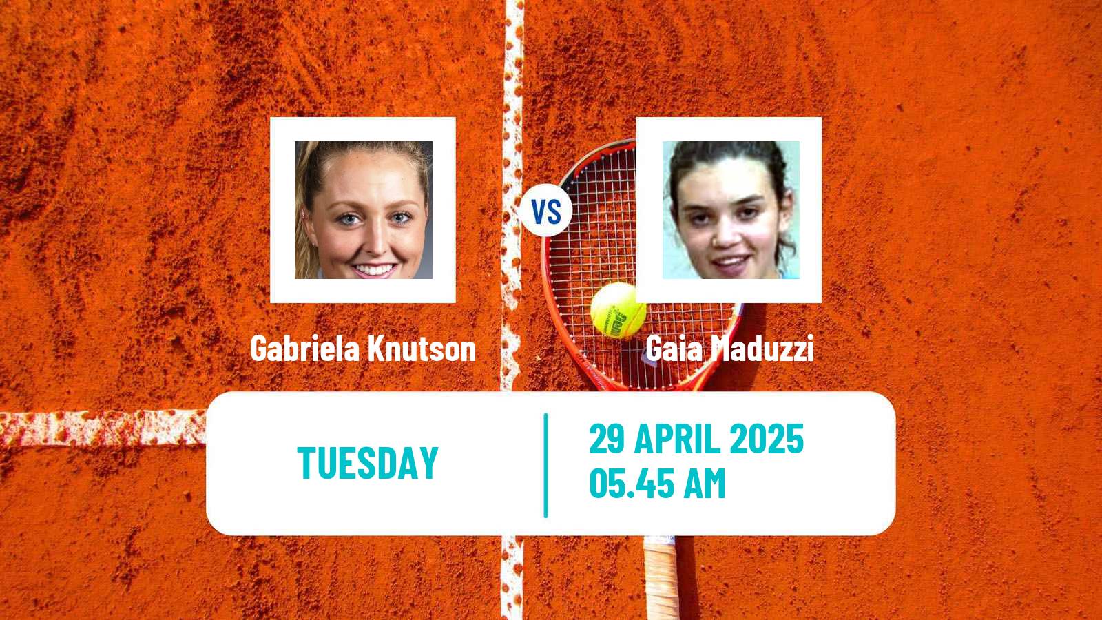 Tennis ITF W35 Santa Margherita Di Pula 5 Women Gabriela Knutson - Gaia Maduzzi