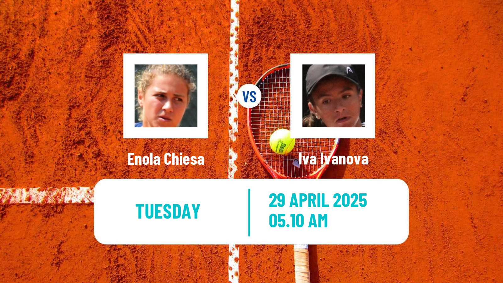 Tennis ITF W35 Santa Margherita Di Pula 5 Women Enola Chiesa - Iva Ivanova