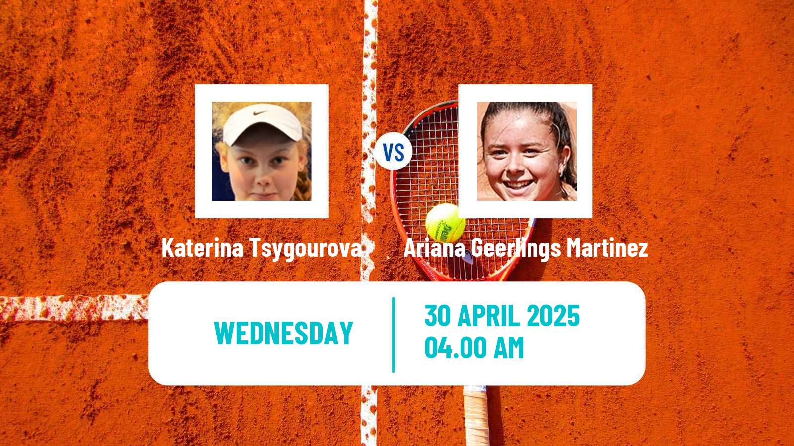 Tennis ITF W35 Santa Margherita Di Pula 5 Women Katerina Tsygourova - Ariana Geerlings Martinez