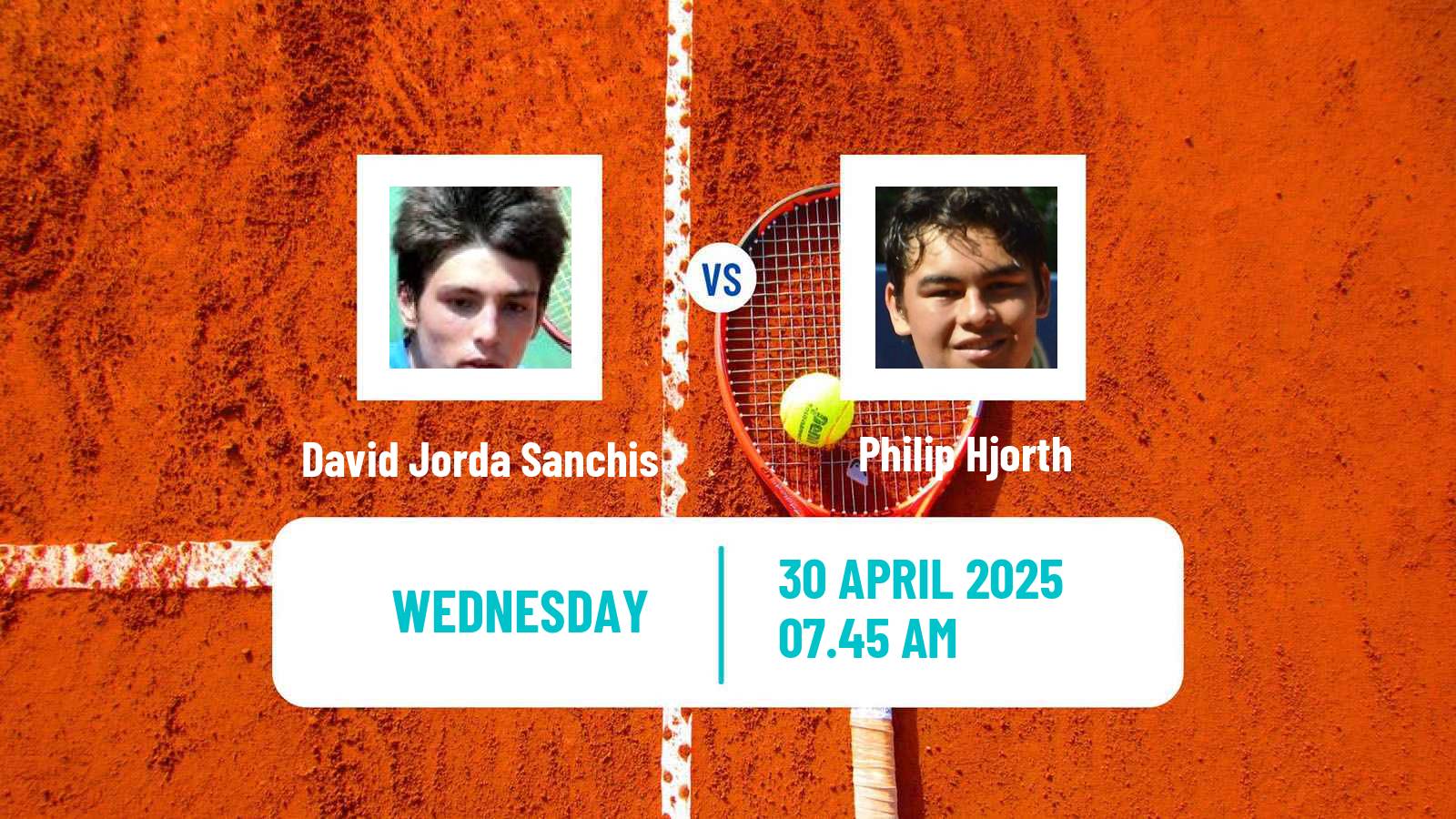 Tennis ITF M15 Oegstgeest Men David Jorda Sanchis - Philip Hjorth