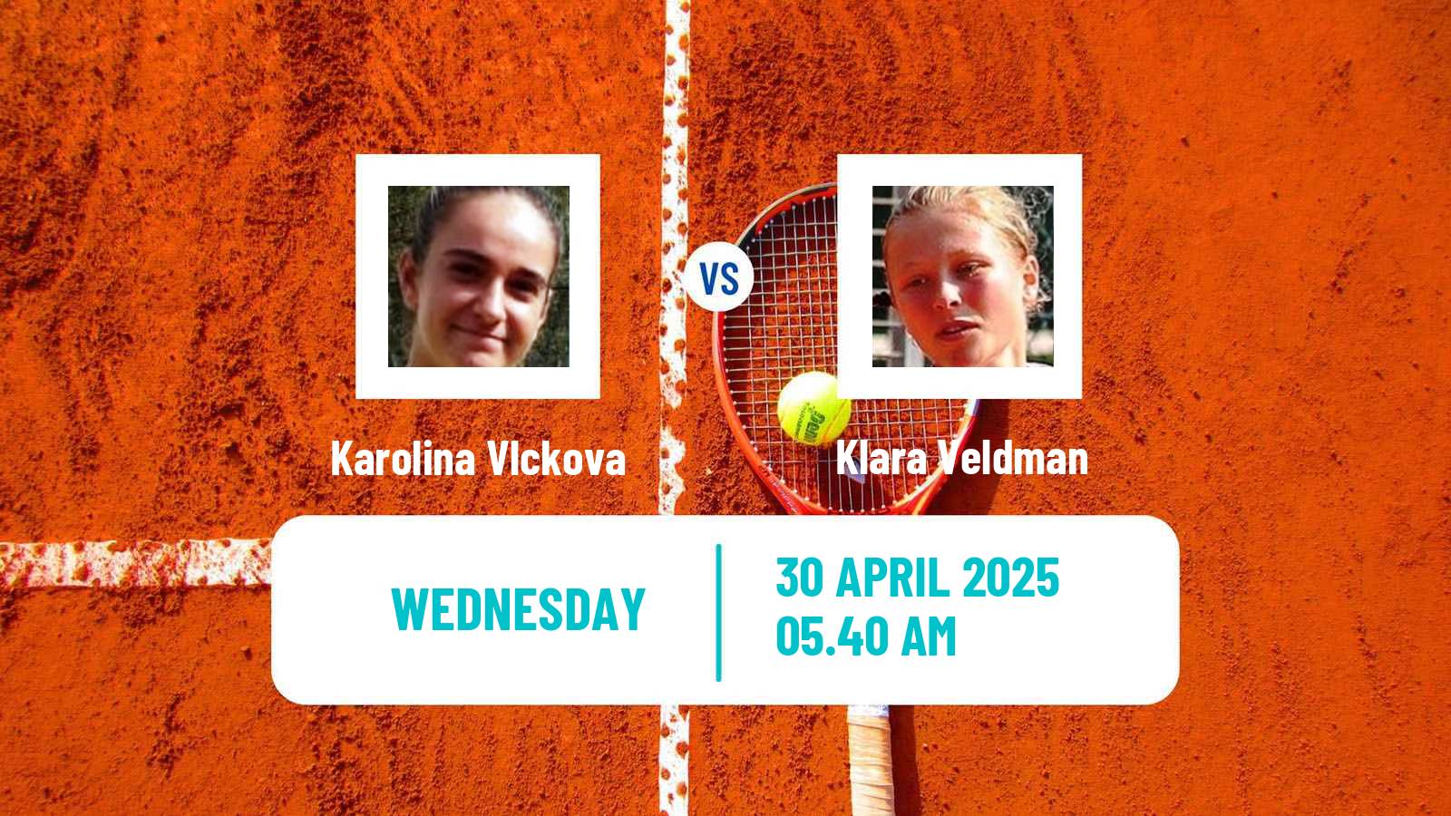 Tennis ITF W15 Oegstgeest Women Karolina Vlckova - Klara Veldman
