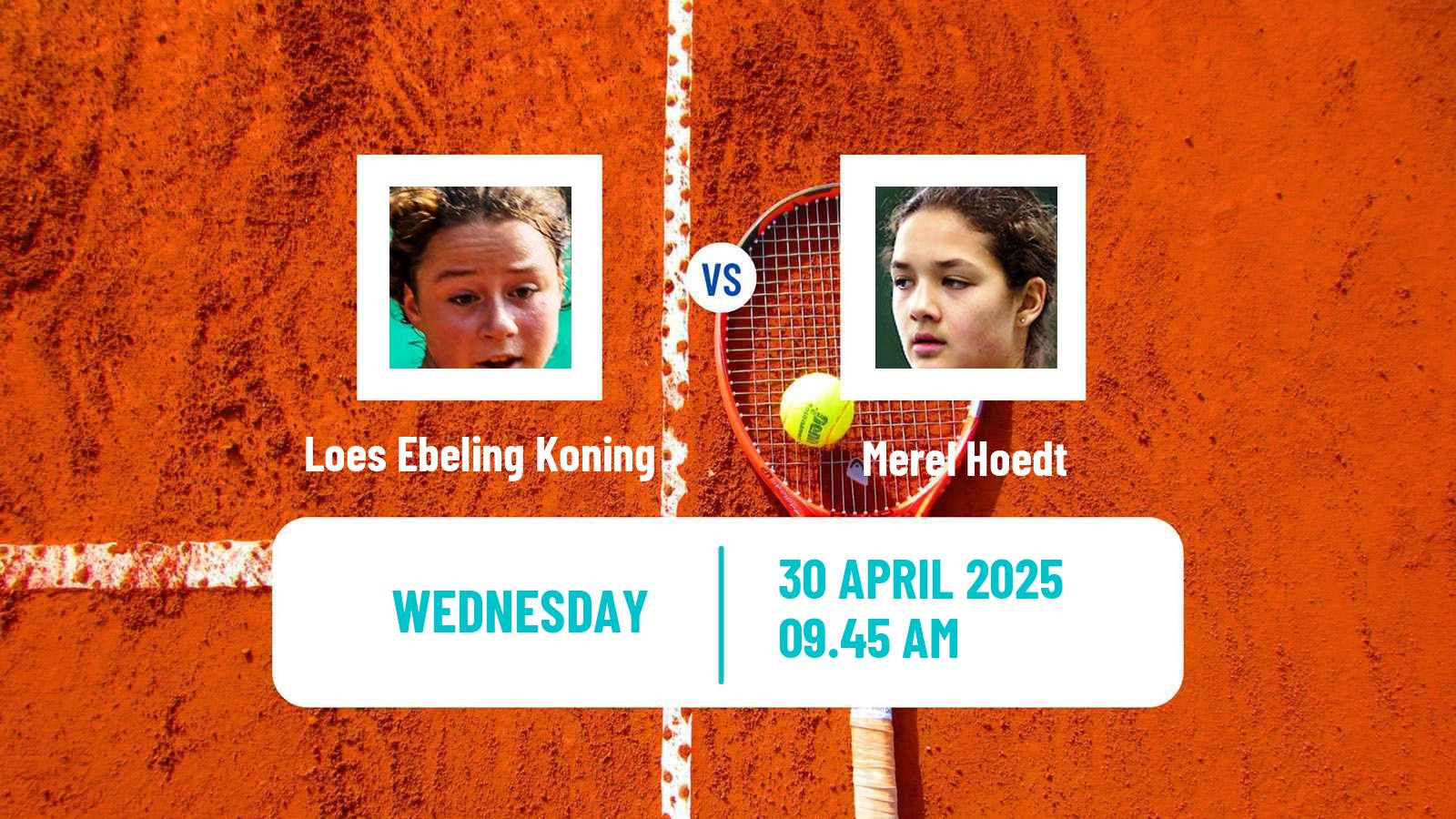 Tennis ITF W15 Oegstgeest Women Loes Ebeling Koning - Merel Hoedt